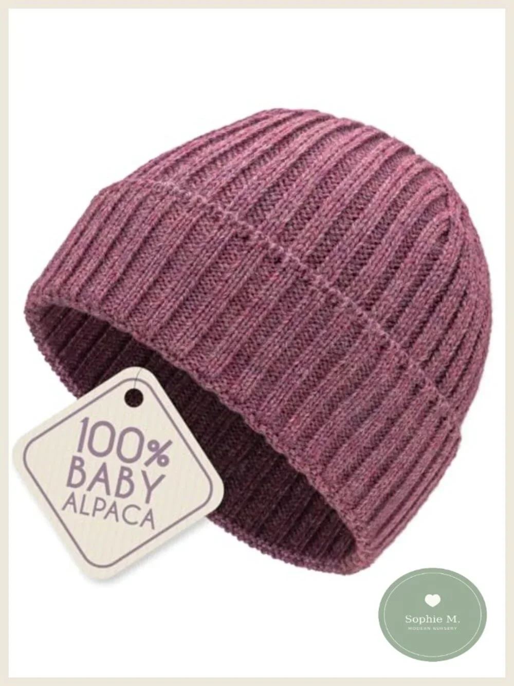 100% Baby Alpaca Wool Beanie Unisex Winter Hat